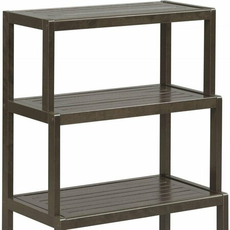 Homeroots Bookcase with 4 Shelves, Espresso - 36.75 x 22.2 x 12 in. 380030